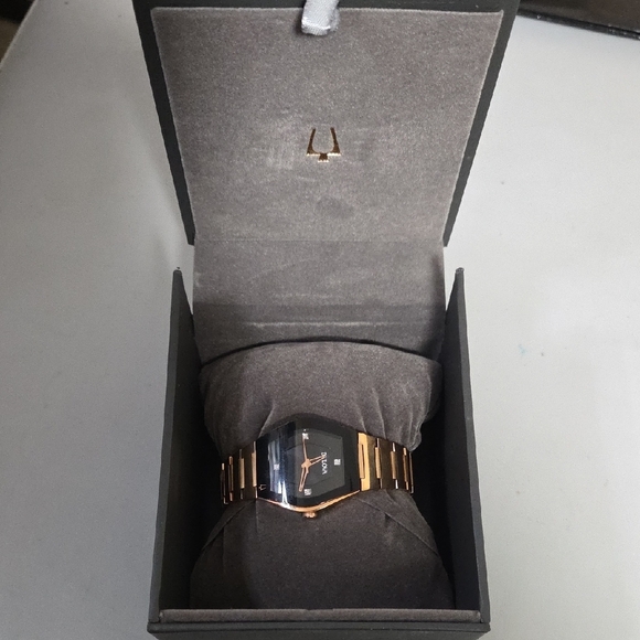 Bulova Black Box with Gold Logo main image 6